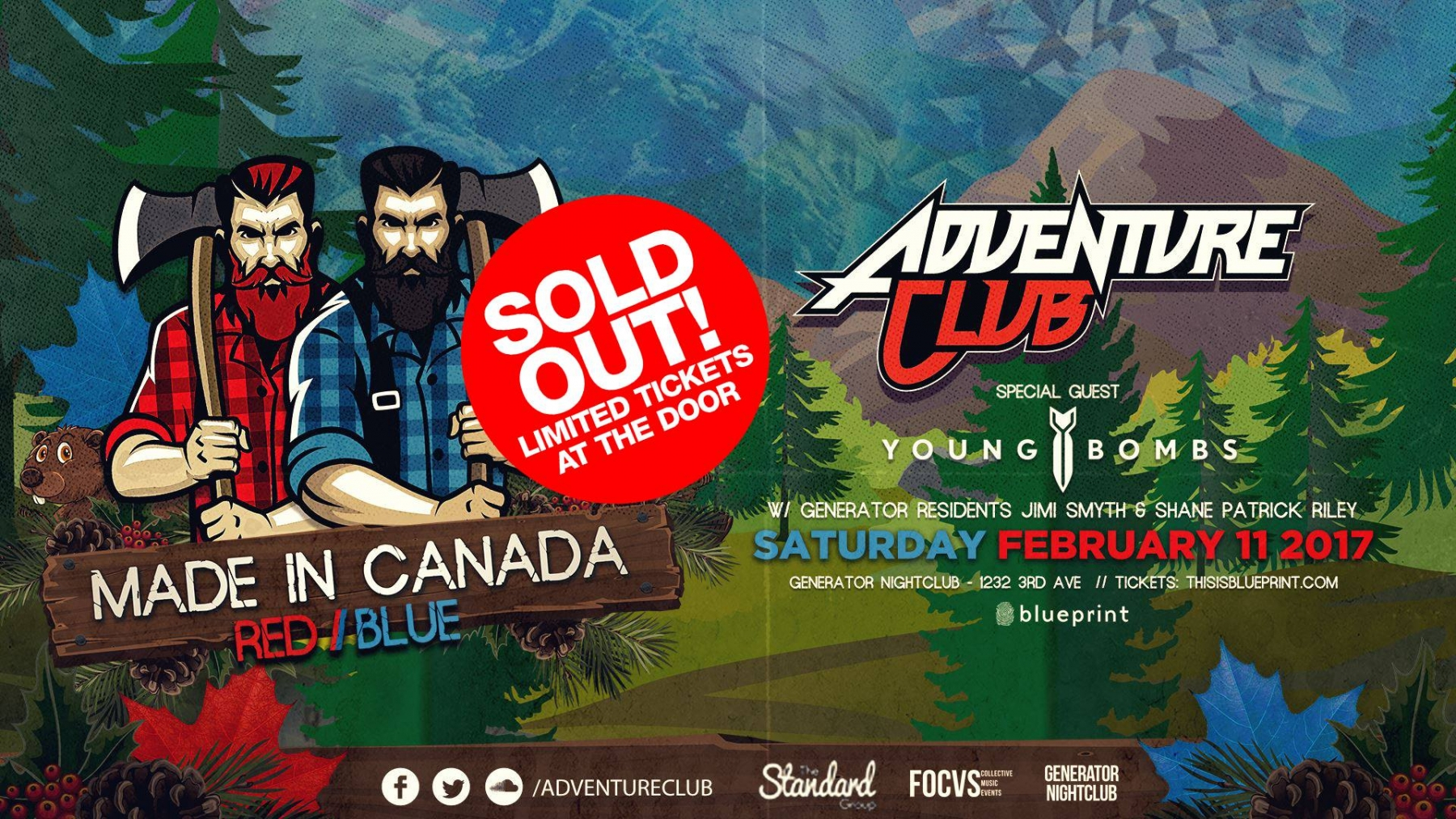 Adventure club & Young Bombs @ The Generator